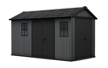 Newton Plus Dual Entry Shed 13x7.5ft - Grey