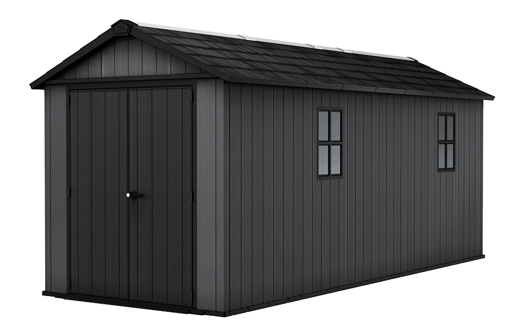 Newton Plus Shed 7.5x17ft - Grey