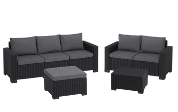 California 5 seater Lounge Set - Grey